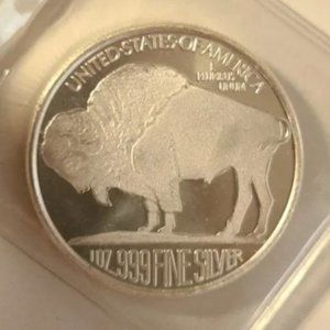 USA Indian Head / Buffalo 1Oz. Silver Round (39 mm Diameter)